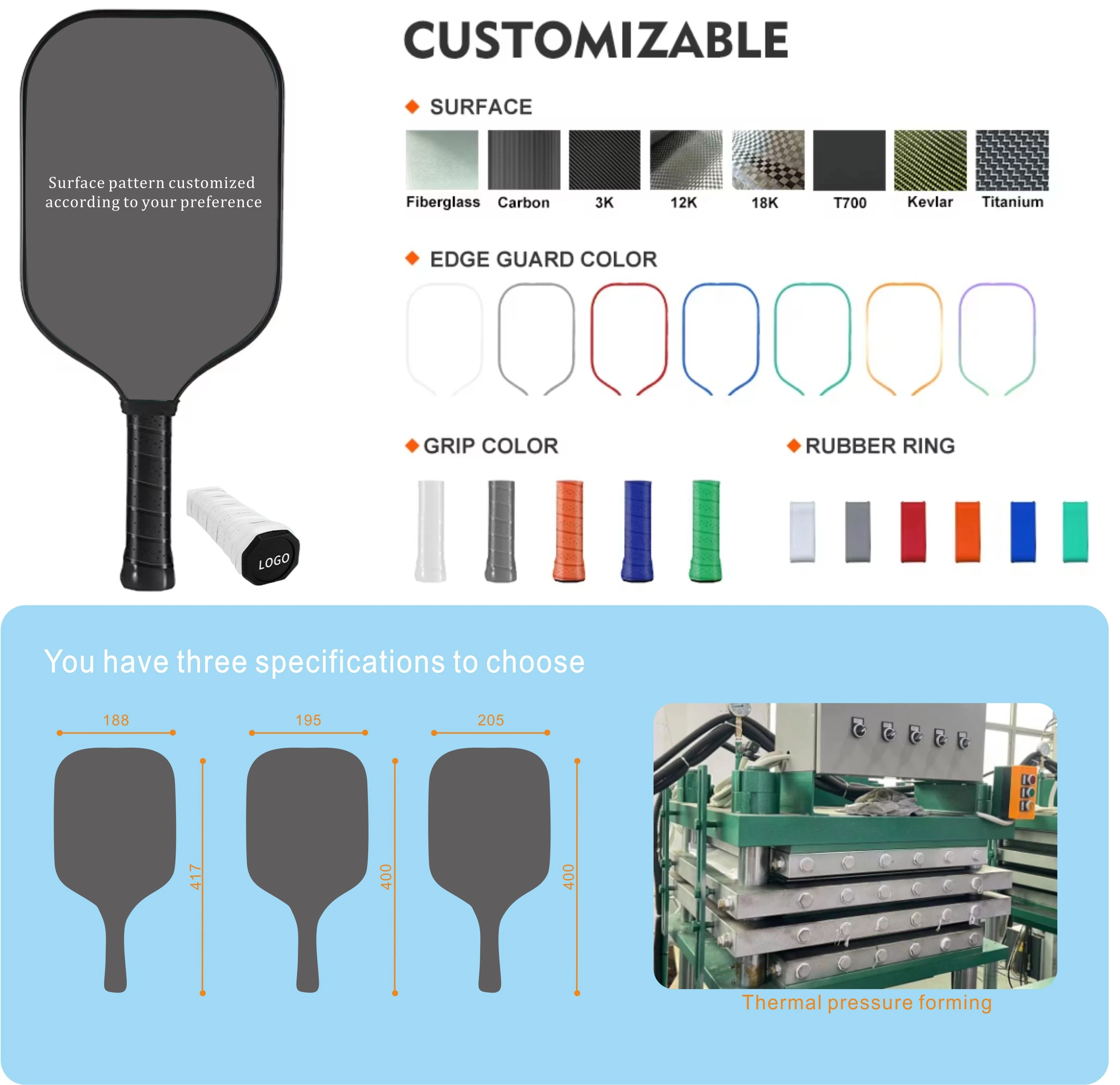 Carbon Fiber Pickleball Paddles Special Racquet for the Match High Quality Racket
