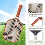 Custom Carbon Fiber Pickleball Paddle USAPA Approved 14mm T700 Cold Press 16mm Graphite Pickleball Racket Matte Surface