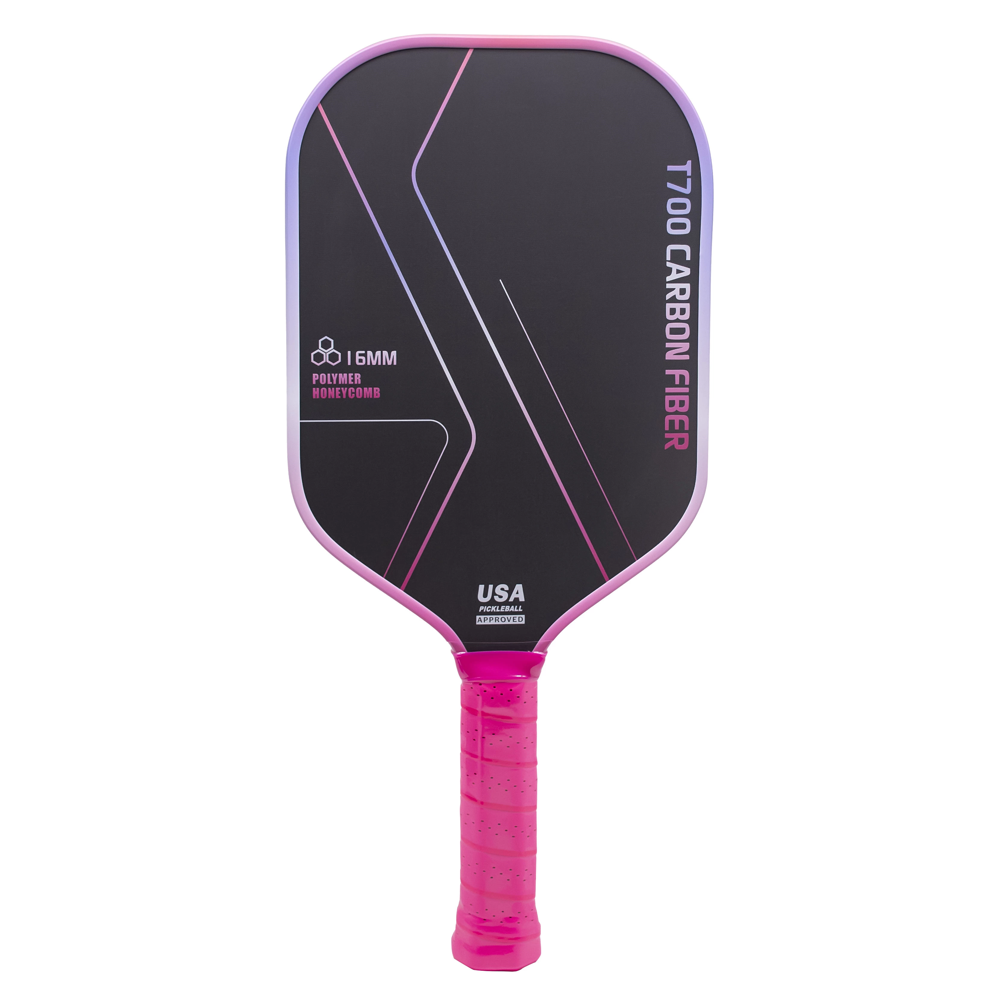 Honeycomb Matrix 16mm Carbon Paddle 16mm Portable Outdoor Pickleball Equipment