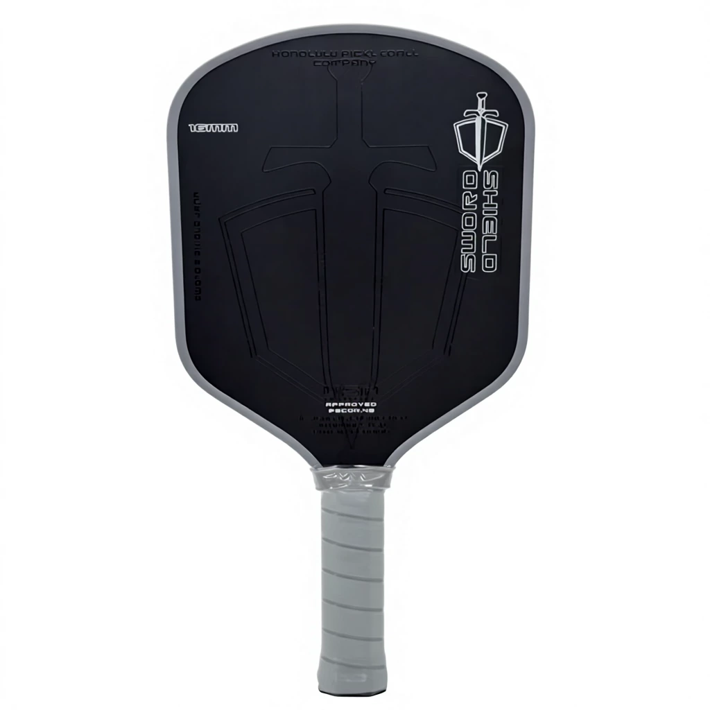 Pickleball Racket 2 Packs Carbon Fiber Pickleball Paddles Set for Training OEM Available-Black