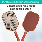 Custom Carbon Fiber Pickleball Paddle USAPA Approved 14mm T700 Cold Press 16mm Graphite Pickleball Racket Matte Surface