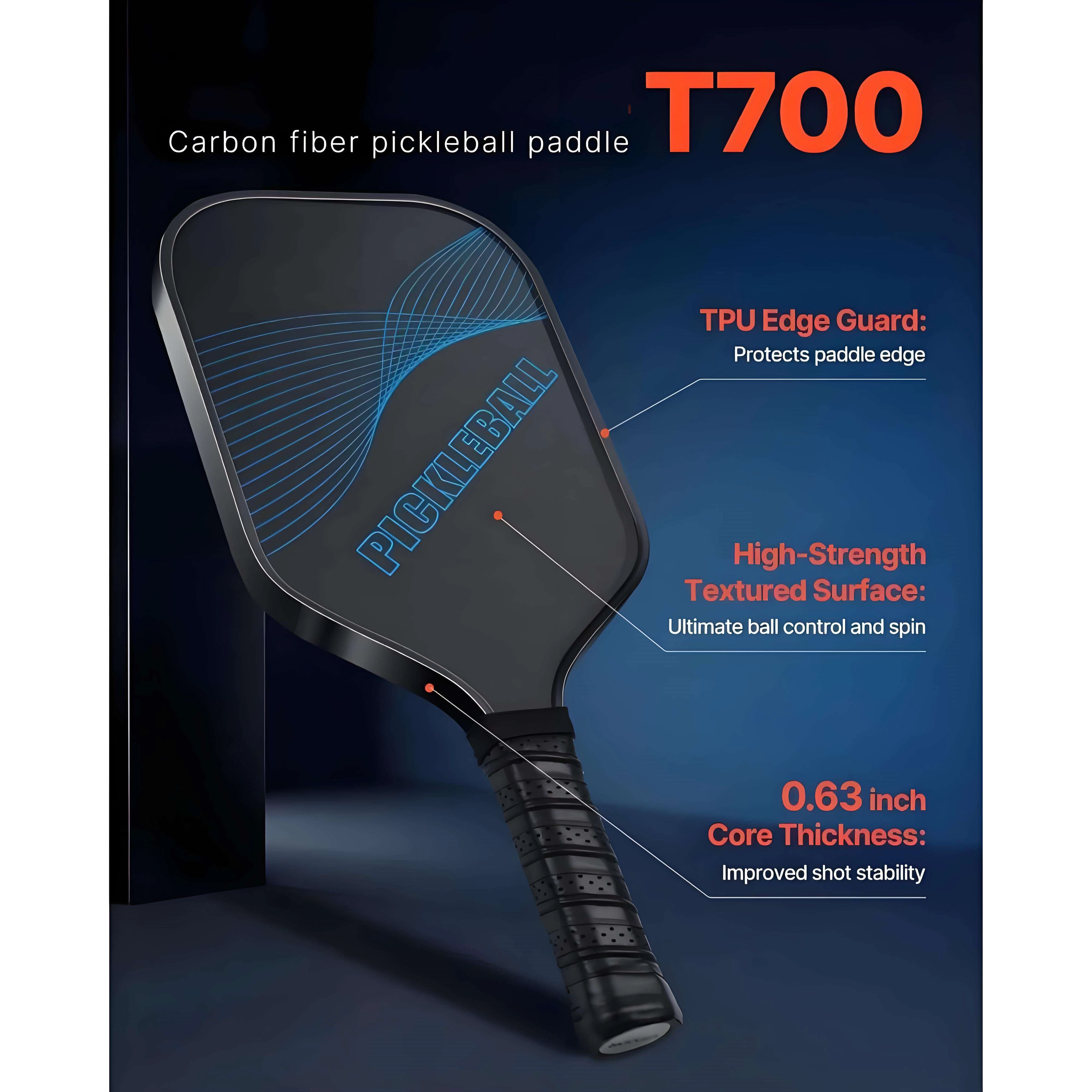 Professional Carbon Fiber Honeycomb Core Pickle Ball Racket Pickleball Paddle