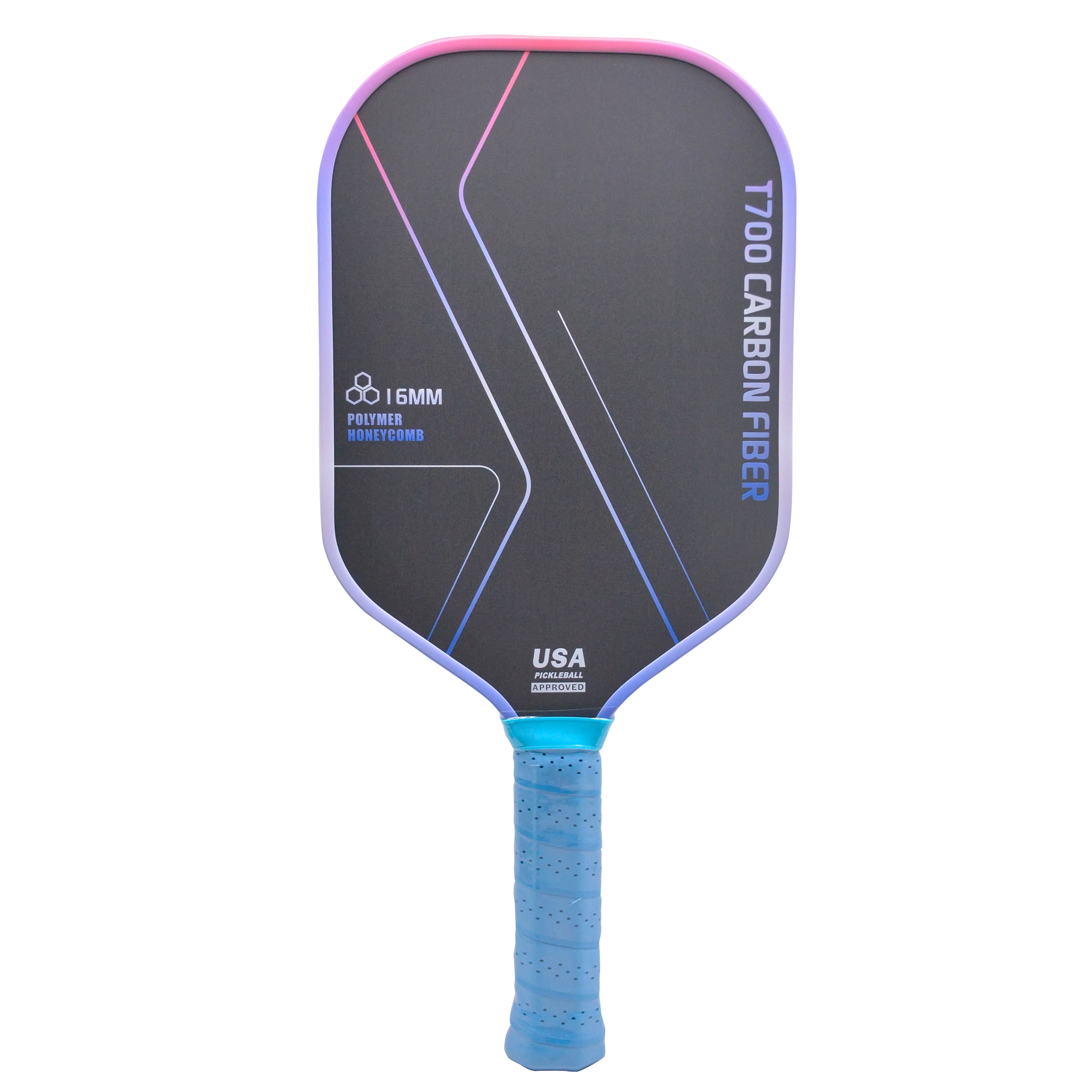 Honeycomb Matrix 16mm Carbon Paddle 16mm Portable Outdoor Pickleball Equipment