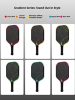 Raw Carbon Fiber Pickleball Paddle Racket Cold Pressed PP Honeycomb Core Spin Accelerator Entertainment